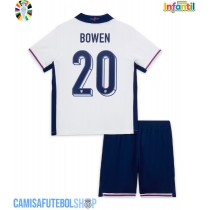 Camisa de time de futebol Inglaterra Jarrod Bowen #20 Replicas 1º Equipamento Infantil Europeu 2024 Manga Curta (+ Calças curtas)